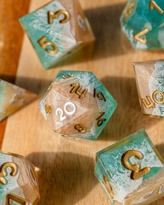 Luxury Crafted Fusion <b>Dice</b> Cubes Vintage Wood Resin Play <b>Dice</b> Royal Edition Artisan <b>Dice</b> <b>Set</b> Fantasy Timber Resin <b>Dice</b> - Product Image 4