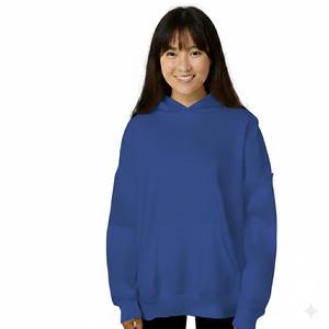 ผลิตเสื้อฮู้ดดี้ผ้าฝ้ายปักลายสวมใส่สบายสำหรับฤดูหนาว แขนยาว ออกแบบเองได้ เสื้อฮู้ดดี้ผู้หญิงผ้าฟลีซ - Product Image 1