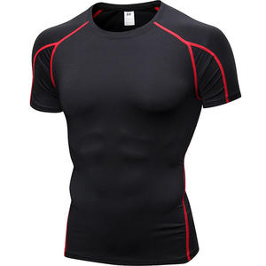 Camiseta de Compresión de Manga Larga Negra para Hombre, Secado Rápido, Corte Deportivo, Sin Cuello, para Verano, Patrón de Camuflaje, Tejido de Punto - Product Image 3