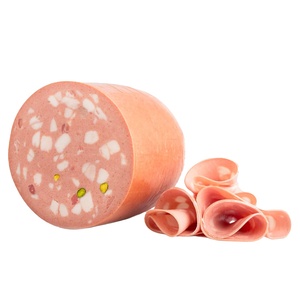 Produit alimentaire italien, Mortadella Optima italy v.p. Avec pistache - Product Image 1