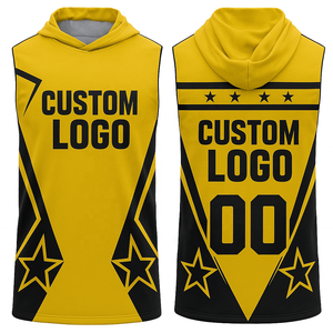 Fabricant d'uniformes d'équipe en gros, polyester de haute qualité, impression numérique personnalisée, sans manches, respirant, pour hommes adultes, basketball - Product Image 1