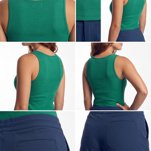 Long Lasting Use Women <b>Set</b> Side Pockets Stretchable Soft Touch Amazing Product Tank Top And Shorts <b>Set</b> For Women's - Product Image 3