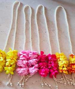 Patka de Bienvenida para Boda, Hecho a Mano, Diseño Simple |   Estola Ligera de Tela Tradicional India con Borlas Coloridas |   Baraat de Tamaño Personalizado - Product Image 6