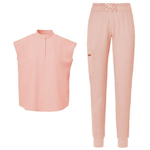 Ensemble d'uniformes médicaux et d'infirmières pour femmes, tenue de sport en spandex à manches courtes pour hôpital et spa, vente en gros - Product Image 2