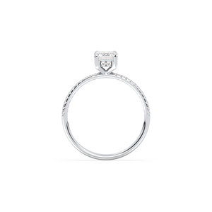 Anillo de Diamante Cultivado en Laboratorio REYES, Corte Esmeralda, 1.17 Quilates, Oro Blanco Sólido de 14K, Certificado IGI, Diamantes Naturales, Joyería de Lujo, Gran Venta - Product Image 5