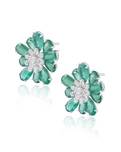<b>Moissanite</b> Diamond Pear Cut Floral Vintage Charm <b>Earrings</b> 10K 14K 18K Gold 925 935 Silver Wedding Party Fine Jewelry - Product Image 4