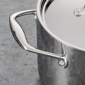 Plat de service isotherme double paroi en acier inoxydable durable, antiadhésif, compatible lave-vaisselle, pour maintien au chaud des aliments - Product Image 2