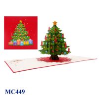Tarjeta Pop-up 3D Grande con Tema de Amor, Diseño Personalizado, Impresión Offset, Hecha a Mano en Vietnam, Superventas, para Navidad