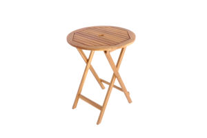 Ensemble bistrot en bois naturel, construit avec un cadre en bois durable, idéal pour les repas décontractés en plein air et la détente - Product Image 3