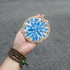 Handmade <b>Wicker</b> Bag Mother of Pearl Inlay Decorative Supplier for Mother's Day and Christmas - Product Image 6