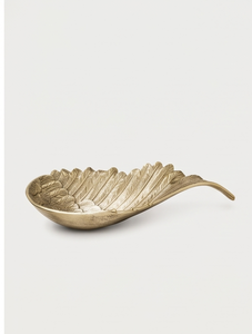 Décoration sculpturale contemporaine minimaliste en or texturé, objet d'art moulé, commande en gros, en stock - Product Image 1