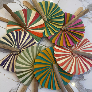 Palm Leaf Handfan OEM Service Available Handmade Fan Manufacturer Vietnam - Product Image 1