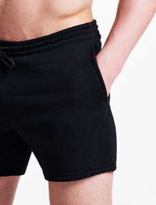 Shorts de basketball personnalisés en polyester/coton pour hommes, style streetwear, imprimé 3D uni sur le devant, anti-plis, en molleton. - Product Image 4