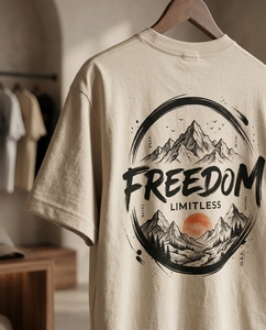 T-shirt graphique oversize en coton épais, style streetwear, avec imprimé abstrait ours en peluche, personnalisé, unisexe, pour l'été - Product Image 2