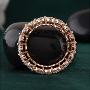 2.51 CT Round Lab Grown Diamond Eternity Band 14K Rose Gold Shared Prong Elegant Diamond <b>Rings</b> - Product Image 4