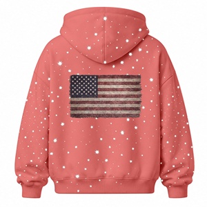 Hoodie Streetwear Oversize de Qualité Supérieure, Couleur Rose Foncé, Nouveau Design, en Coton, Meilleure Vente - Product Image 2