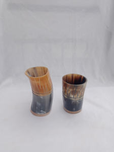 Vaso de Chupito de Resina Hecho a Mano con Cuerno de Búfalo, Auténtico para Cerveza, Vino, Alcohol, Hidromiel, Elaborado por Artesanos Indios - Product Image 2