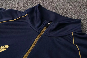 Conjunto Deportivo de 2 Piezas para Hombre, Negro, Transpirable, 100% Algodón, con Cierre, para Invierno, Fútbol, Running y Entrenamiento - Product Image 4