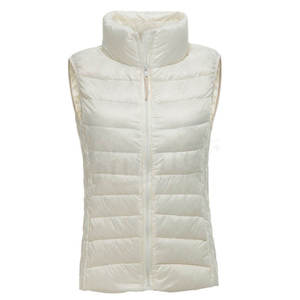 Chaleco Ecuestre de Invierno para Mujer de la Mejor Calidad, Chaleco Ligero de Plumón, Chaqueta sin Mangas de Plumón de Pato, Chaleco Corto Acolchado - Product Image 5
