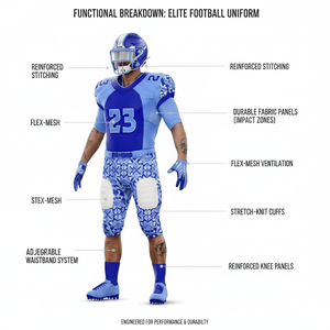 Nueva Llegada de Ropa Deportiva para Exteriores, Diseño Personalizado, Poliéster y Elastano, Uniformes de Fútbol Americano, Diseño de Logotipo Personalizado, Conjuntos de Uniformes - Product Image 2