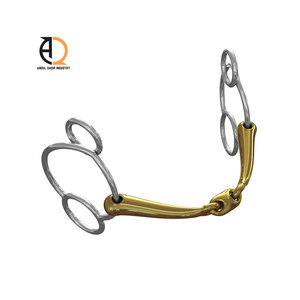 Bridon professionnel articulé en cuivre pour l'entraînement des chevaux - Bridon Happy Mouth - Product Image 4