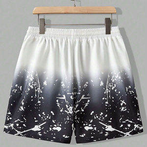 Ensemble 2 pièces d'été pour homme : T-shirt à manches courtes et short en tissu éponge, personnalisable, respirant, polyester/coton - Product Image 6