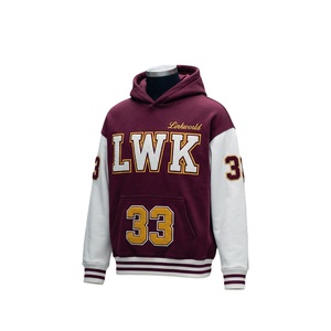 Vente en gros de sweats à capuche en molleton écologique vintage pour hommes, coupe classique, avec logo personnalisé brodé et imprimé - Product Image 2