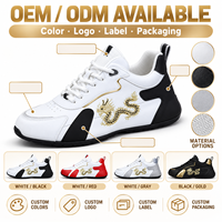 Sneakers brodées sur mesure pour femmes, en cuir synthétique, à lacets, bout rond, chaussures décontractées, fabricant de marques privées
