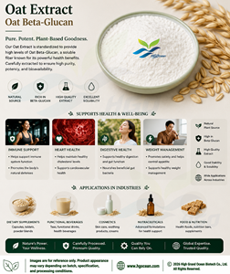 HGO Suministro directo de fábrica Extracto de avena natural (grado alimenticio) Especificación Avena Beta-Glucan 5% - 90% (extracto estandarizado) - Product Image 3