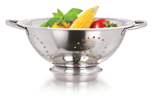 Vibrant Powder Coated Stainless Steel Colander Set – Rust-Resistant Multi-Color Food Strainer with Dual Handles - Product Image 4