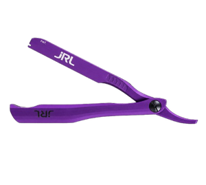 Navaja de Afeitar Profesional JRL Precision Styling, Color Gris, Acero Inoxidable, con Soporte Magnético para Cuchillas y Logotipo Personalizado - Product Image 6