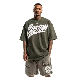 Custom Full Digital Printed <b>Mens</b> Short SleeveTee Oversized Drop Shoulder Tshirt Printed 100% Cotton T <b>Shirt</b> for <b>Men</b> - Product Image 3