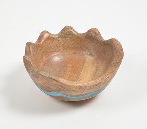 Ensemble de bols de service en bois d'acacia écologiques faits à la main pour les cadeaux à domicile par United Trade World - Product Image 2