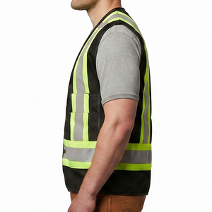 Nouvelle arrivée, veste de travail haute visibilité, logo personnalisé, respirante, séchage rapide, unisexe, avec poches, en vente en ligne, en gros - Product Image 4