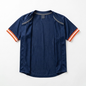 Maillot de baseball personnalisé avec nom et numéro de l'équipe, impression par sublimation 3D, col en V court, protection UV, pour hommes et femmes, été, respirant, séchage rapide - Product Image 3