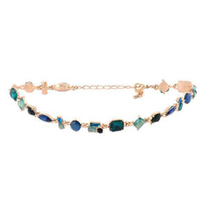 Collar de Tenis con Cristales Multicolores y Baño de Oro Antideslustre para Mujeres y Niñas - Product Image 1