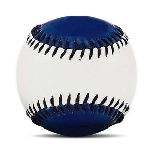 Pelota de Béisbol Azul y Blanca con Costuras Negras, Estilo Estándar, Pelota de Entrenamiento Resistente - Product Image 1