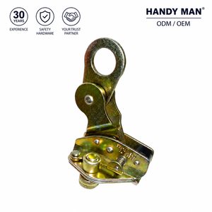 อุปกรณ์ป้องกันการตกจากที่สูง HM Brand รุ่น Durable 623-78 ผลิตจากเหล็กชุบสังกะสีสีทอง พร้อมเชือกสังเคราะห์ขนาด 16 มม. น้ำหนัก 540 กรัม ได้รับการรับรองมาตรฐาน CE EN 353-2 - Product Image 1