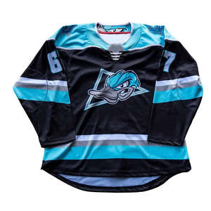 Número de camiseta de hockey sobre hielo de color personalizado |   Camisetas de Hockey Personalizadas con Impresión 3D y Bordado, 100% Poliéster Transpirable de Secado Rápido, OEM - Product Image 2