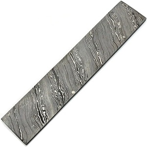 Lingote de Acero de Damasco Forjado a Mano para Cuchillos Personalizados, 4 mm de Grosor, 12 Pulgadas de Longitud Total, para Fabricación de Cuchillos de Hoja Fija - Product Image 4