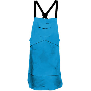 Heavy-Duty Heat Spark Resistant Sleeveless Cowhide Split Leather Welding <b>Apron</b> High Quality Industrial Safety Protective Durable - Product Image 2
