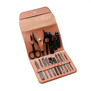 Kit de Manicura y Pedicura de Acero Inoxidable de Primera Calidad, 16 Piezas, Herramientas de Cuidado Personal, Estuche de Viaje Lujoso para Hombres, Mujeres e Infantes - Product Image 3