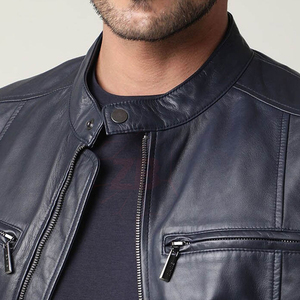 Premium <b>Men's</b> Quilted <b>Leather</b> Biker <b>Jacket</b> Black Genuine <b>Leather</b> Riding <b>Jacket</b> Custom Manufacturer Supplier - Product Image 4