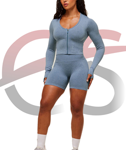 <b>High</b> Quality Women's Yoga <b>top</b> Fitness Seamless Sports Bodysuit & Jumpsuit for Gym & Studio Use - Product Image 3