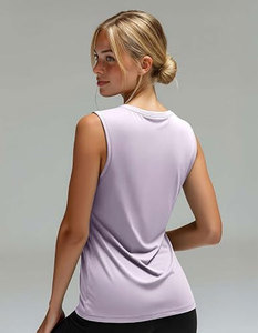High Quality 5 Pack Women Dry-Fit Tank <b>Top</b> Sleeveless T-Shirt Athletic Workout Gym Shirt - Product Image 6