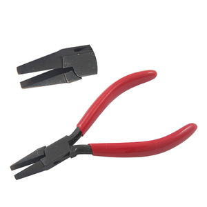 Pince à nez plat 115mm mâchoires lisses outil de sertissage d'emballage de fil d'oxyde noir pour la fabrication de bijoux OEM poignées en PVC ressort pour la pêche - Product Image 1