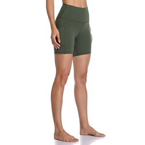 Pantalones cortos de yoga con spandex flexible para mujer - Product Image 3
