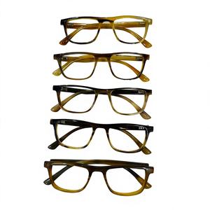 Top à la mode exigeant luxe lunettes naturel vache boeuf corne nouvelles lunettes mode papillon Antique Design corne cadres - Product Image 5