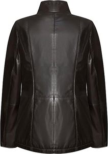 <b>Women's</b> Genuine Sheep Skin <b>Leather</b> Quilted Jacket Breathable Plain Dyed Regular Length Design <b>Top</b> Trend <b>Leather</b> Jackets - Product Image 5