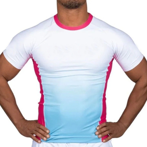 Camiseta de Compresión para Jiu Jitsu BJJ MMA para Hombre, Manga Corta, UPF50+, Transpirable - Product Image 1